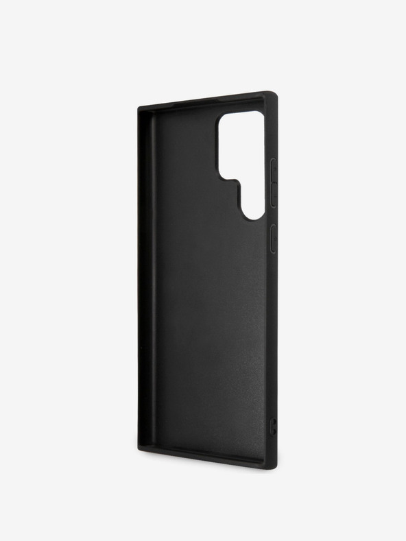 Guess PU 4G Metal Logo Zadní Kryt pro Samsung Galaxy S23 Ultra Grey Telefontok