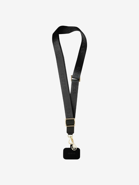 Guess Guess Keresztpánt Nylon 4G Charm fekete