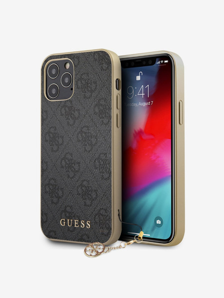 Guess Guess 4G Charm hátlapi borító iPhone 12/12 Pro 6.1 szürke