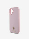Guess Guess PU szemcsés 4G kis fém logós MagSafe hátlap iPhone 16-hoz Rózsaszínű