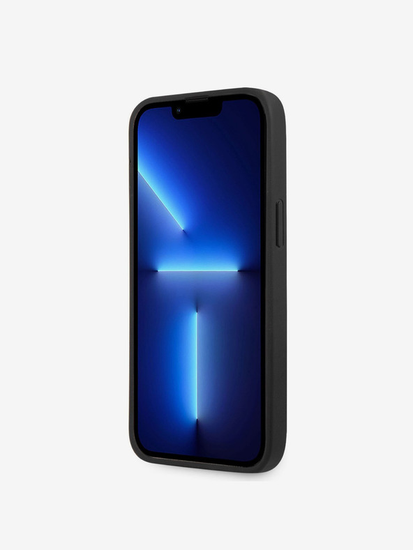 Guess Guess PU 4G fém logós hátlap iPhone 14 Pro készülékhez Szürke