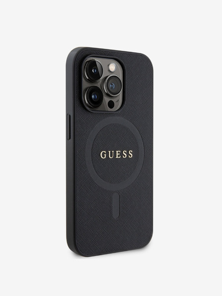 Guess PU Saffiano MagSafe Zadní Kryt pro iPhone 15 Pro Max Black Telefontok
