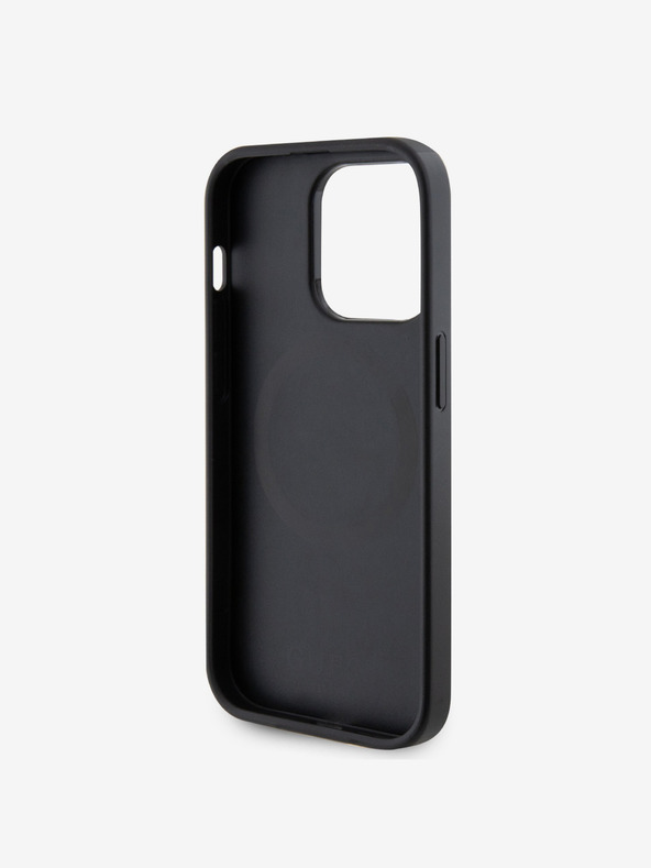 Guess PU Saffiano MagSafe Zadní Kryt pro iPhone 15 Pro Max Black Telefontok