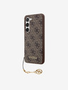 Guess Guess 4G Charm hátlap Samsung Galaxy S23-hoz barna barna