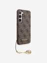 Guess Guess 4G Charm hátlap Samsung Galaxy S23-hoz barna barna