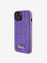 Guess Guess Sequin Script logós hátlap iPhone 15 Plus lila színű iPhone 15 Plushoz