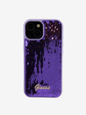 Guess Guess Sequin Script logós hátlap iPhone 15 Plus lila színű iPhone 15 Plushoz