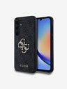 Guess Guess PU 4G fém logós hátlap a Samsung Galaxy A35 5G szürke modellhez