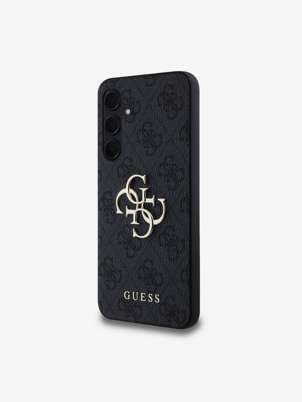 Guess Guess PU 4G fém logós hátlap a Samsung Galaxy A35 5G szürke modellhez