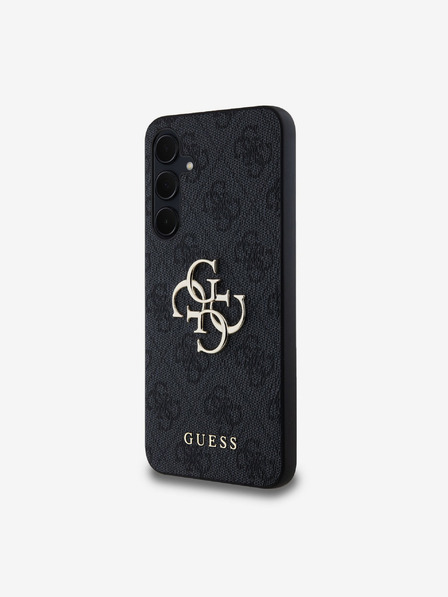 Guess Guess PU 4G fém logós hátlap a Samsung Galaxy A35 5G szürke modellhez