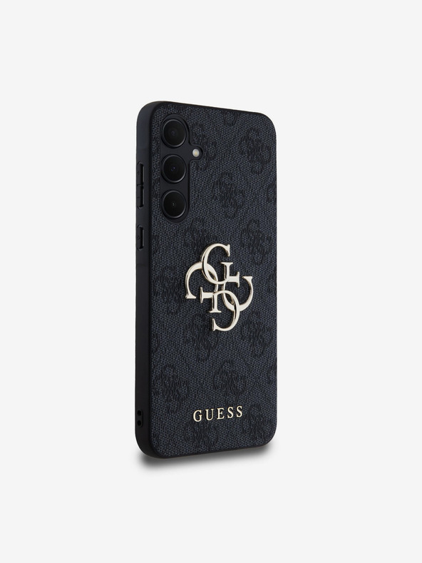 Guess Guess PU 4G fém logós hátlap a Samsung Galaxy A35 5G szürke modellhez