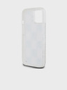 DKNY Folyékony csillámos, kockás mintás hátlap iPhone 15-hez Átlátszó DKNY