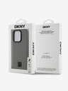 DKNY PU bőr Stack Logo Magsafe hátlap iPhone 15 Pro Max szürke DKNY szürke DKNY