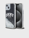 DKNY Folyékony csillogó íves logós hátlap iPhone 11 fekete DKNY DKNY