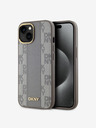 DKNY PU bőr kockás mintás Magsafe hátlap iPhone 15 bézs színű iPhone 15 Max Max bézs DKNY