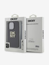 DKNY PU bőr Stack Logo csuklópánt hátlap iPhone 14 Pro fekete DKNY Fekete DKNY