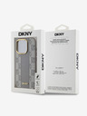 DKNY PU bőr kockás mintás Magsafe hátlap iPhone 15 Pro bézs DKNY 15 Pro bézs DKNY