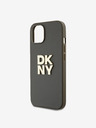 DKNY PU bőr Stack Logo csuklópánt hátlap iPhone 13-hoz Barna DKNY DKNY