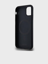 DKNY PU bőr Repeat Pattern Bottom Stripe MagSafe hátlap az iPhone 11-hez Fekete DKNY DKNY
