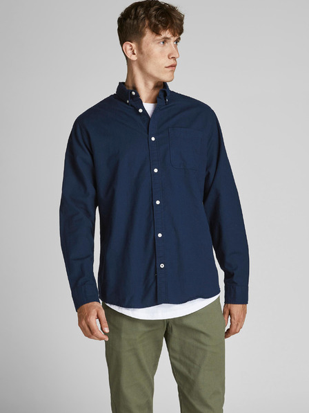Jack & Jones Sötétkék Jack & Jones Oxford ing