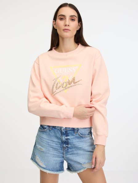 Guess Sárgabarack Női Guess Icon Sweatshirt