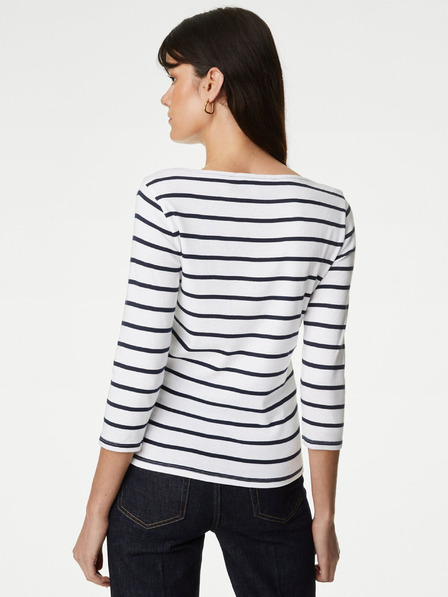 Marks & Spencer Fekete-fehér női csíkos póló Marks & Spencer