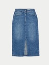 Marks & Spencer Denim midi-szoknya Marks & Spencer tengerészkék