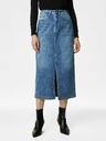 Marks & Spencer Denim midi-szoknya Marks & Spencer tengerészkék
