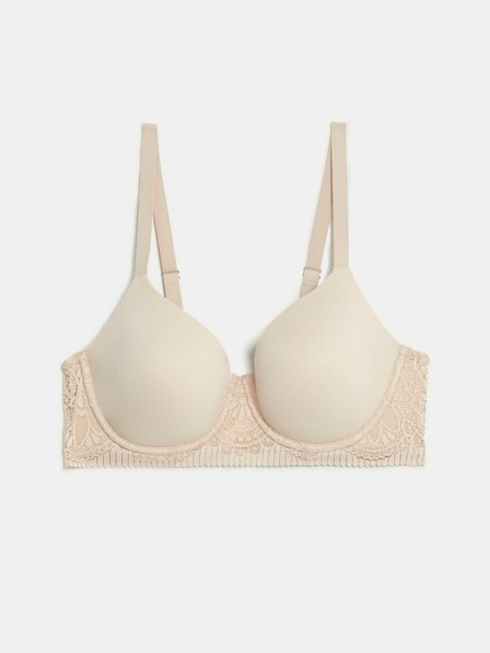 Marks & Spencer Body Soft™ sima merevítő alatti melltartó teljes kosárral, 4,5 oz. méretű. A-E Marks & Spencer bézs