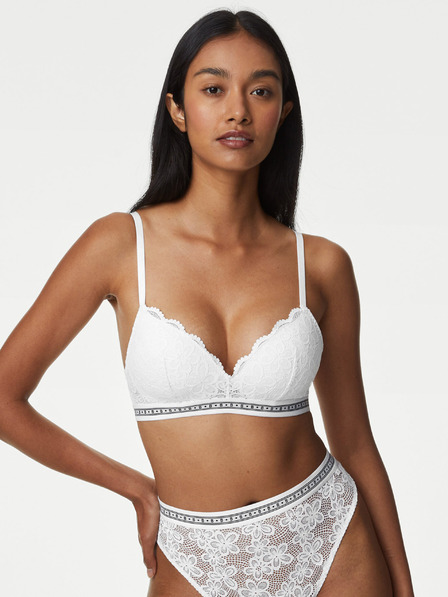 Marks & Spencer Fehér női push-up melltartó csipkével Marks & Spencer Cleo Cleo