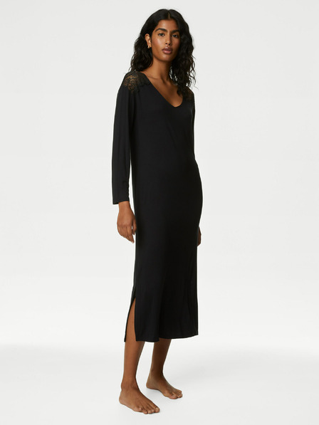 Marks & Spencer Marks & Spencer Body Soft™ hálóing csipkeszegéllyel Fekete