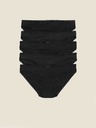 Marks & Spencer Marks & Spencer fekete pamut Lycra® bikinialsó, 5 csomag, Lycra® pamut, 5 csomag