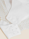 Marks & Spencer Fehér női Marks & Spencer Secret Support™ csipkés feszesítő bodysuit