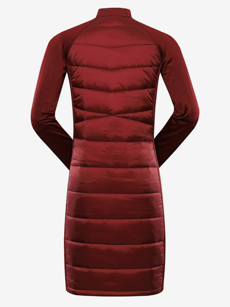 ALPINE PRO Piros női téli hi-therm ruha ALPINE PRO OMERA