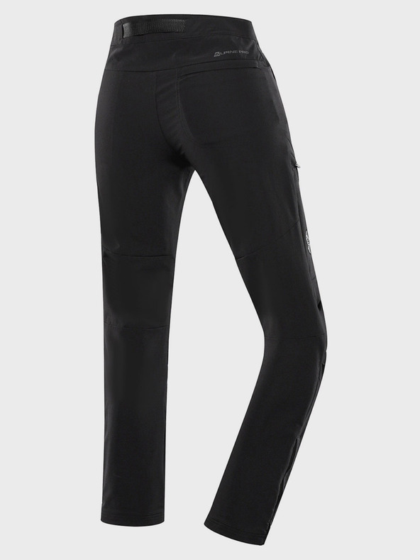 ALPINE PRO Fekete női softshell nadrág DWR kezeléssel Alpine Pro Akana női softshell nadrág