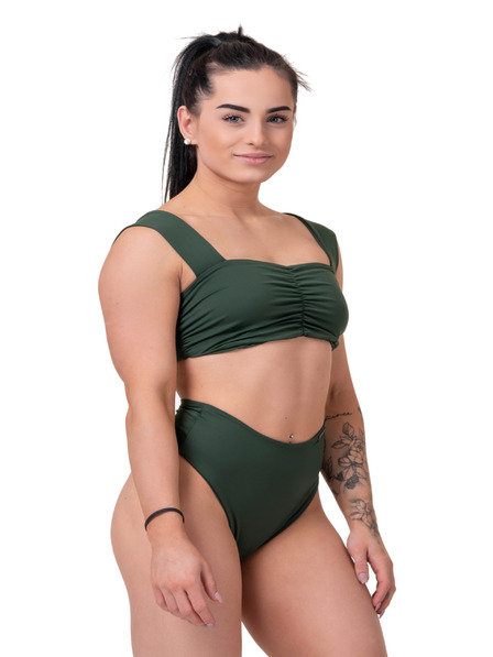 Nebbia Miami retro bikini felső 553 S,sötétzöld