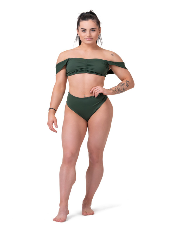 Nebbia Miami retro bikini felső 553 S,sötétzöld