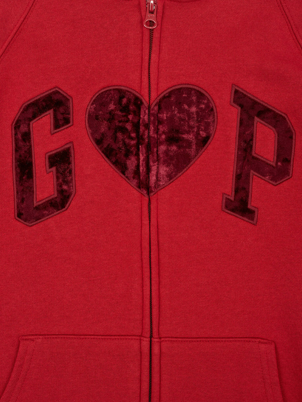 GAP Logós pulóver fleece anyaggal GAP