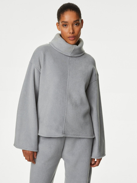 Marks & Spencer Marks & Spencer női szürke fleece garbó pulcsi