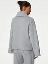 Marks & Spencer Marks & Spencer női szürke fleece garbó pulcsi