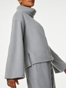 Marks & Spencer Marks & Spencer női szürke fleece garbó pulcsi