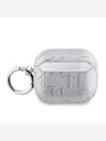 Karl Lagerfeld PU dombornyomott Karl fej tok AirPods 3 ezüst Karl Lagerfeld Karl Lagerfeld