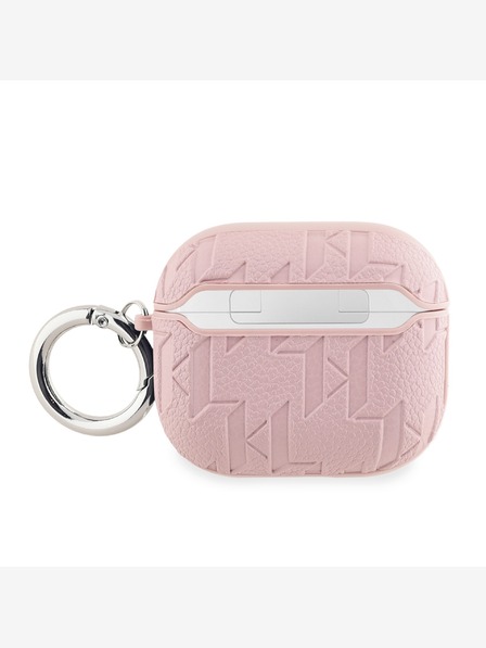 Karl Lagerfeld PU dombornyomott Karl fej tok AirPods 3 rózsaszín Karl Lagerfeld Karl Lagerfeld