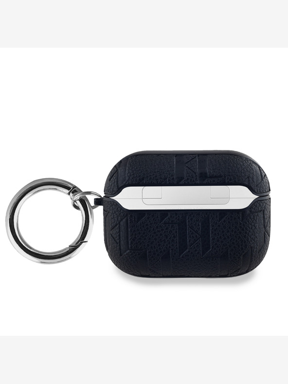 Karl Lagerfeld PU dombornyomott Karl és Choupette fejek tok az AirPods Pro-hoz Fekete Karl Lagerfeld Karl Lagerfeld