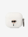 Karl Lagerfeld Karl Lagerfeld 3D Logo NFT Karl Head szilikon tok az Airpods 3 készülékhez Fehér