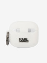 Karl Lagerfeld Karl Lagerfeld 3D Logo NFT Karl Head szilikon tok az Airpods 3 készülékhez Fehér