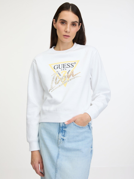 Guess Fehér női Guess Icon pulóver