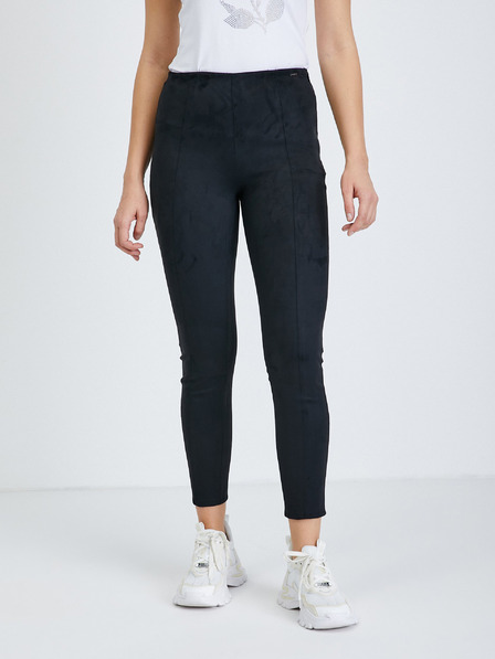 Guess Fekete női leggings szarvasbőrből Guess Maya