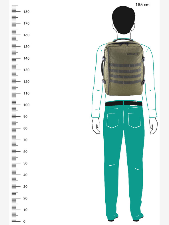 CabinZero Hátizsák CabinZero Military 36L Military Green Katonazöld