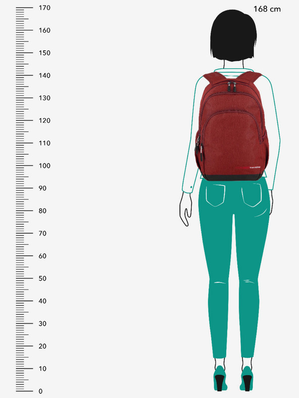 Travelite Piros Travelite Kick Off hátizsák L